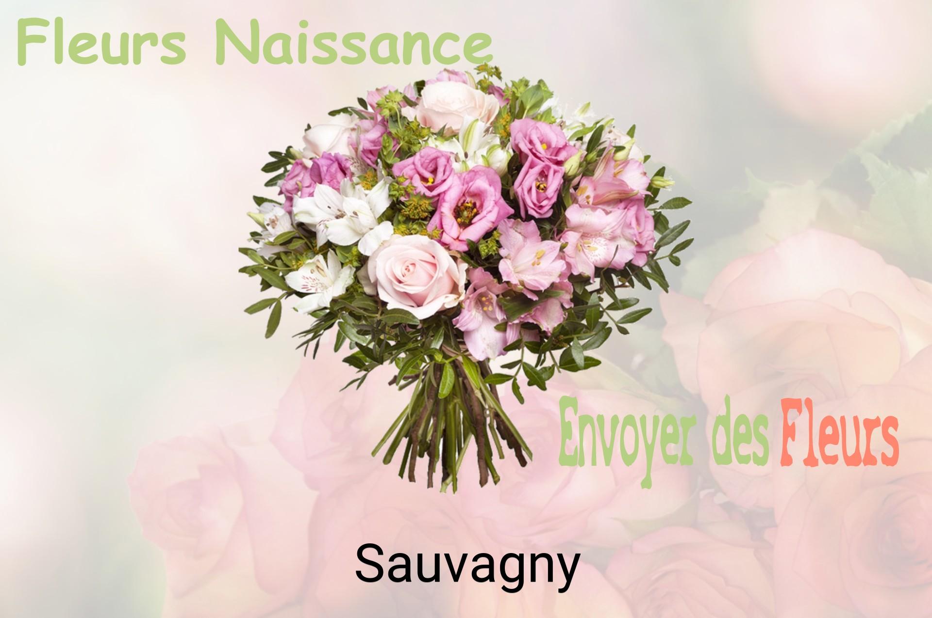 Bouquet de fleurs de naissance livré à Sauvagny